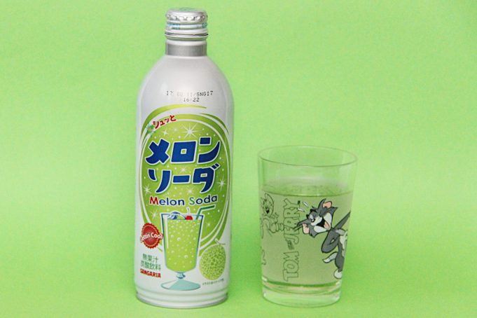 Melon Soda japanisches Getränk mit Melonengeschmack