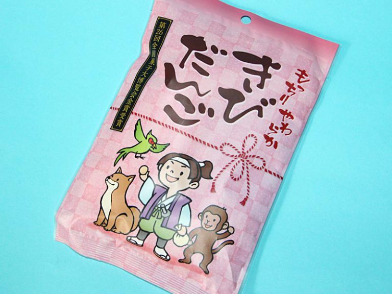 Kibi Dango japanische Süßigkeit feat. Momotarō (Pfirsichjunge)