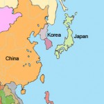 Japan Karte mit Nachbarländern