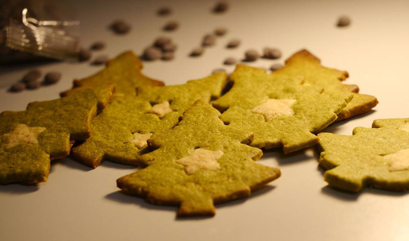 Matcha Weihnachtsbäume - Rezept der japanischen Küche Matcha Weihnachtsbäume - Rezept der japanischen Küche