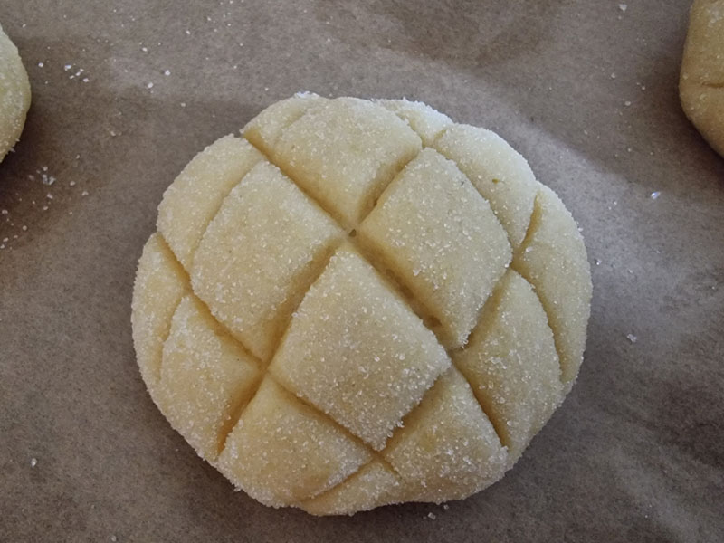 Melonpan - Melonenbrötchen - Rezept der japanischen Küche
