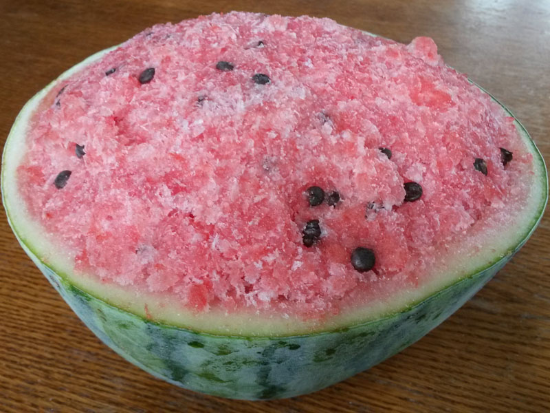 Wassermelonensorbet - Rezept aus der japanischen Küche